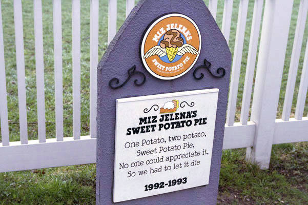 The Ben and Jerry's Flavor Graveyard in Waterbury, Vermont