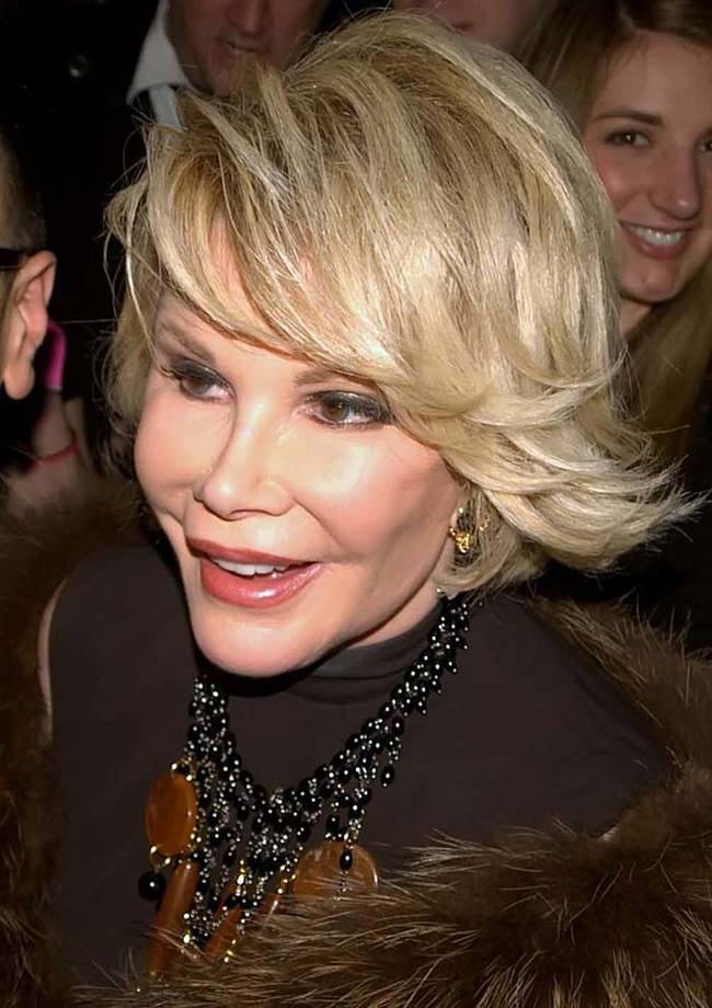 Joan Rivers - 9/4/2014. Actress, comedian writer, and producer Joan Rivers passed away from complications following routine surgery.