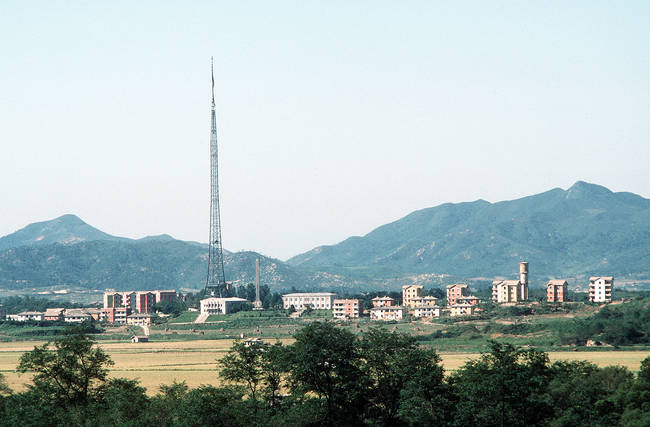 Kijong-dong is a model city built to attract South Koreans to North Korea from the border, but nobody actually lives there.