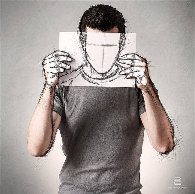 Artist Combines Drawing With Photography...