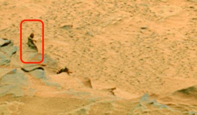 This is not Big Foot. There has been no definitive proof that Big Foot exists on planet Earth, so he definitely wouldn't be on Mars.