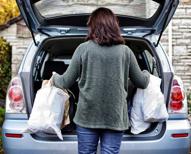 California - Plastic bags are banned from being used in stores, unless they contain fruits, vegetables, or meats.