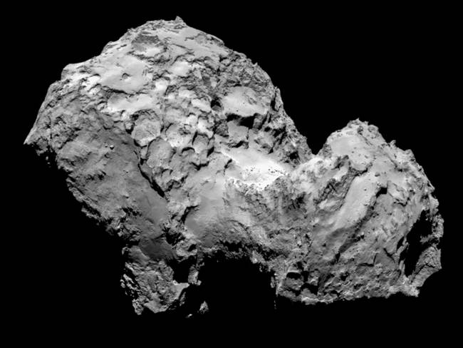 67PChuryumovGerasimenko. While this comet was discovered in 1969, it became the first one any human has ever landed a spacecraft on in 2014. Now that their equipment is on board, scientists will monitor its activity as it continues toward the sun.