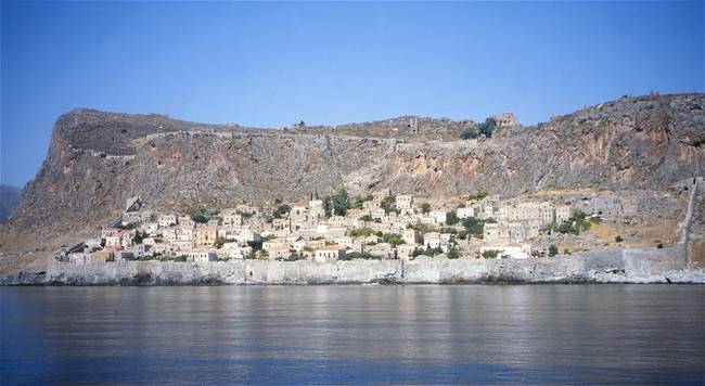 Monemvasia from the South.