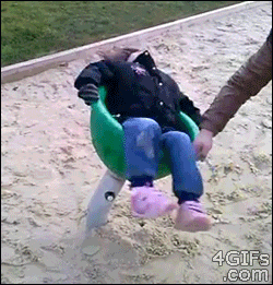 Death by intense spin by daddy