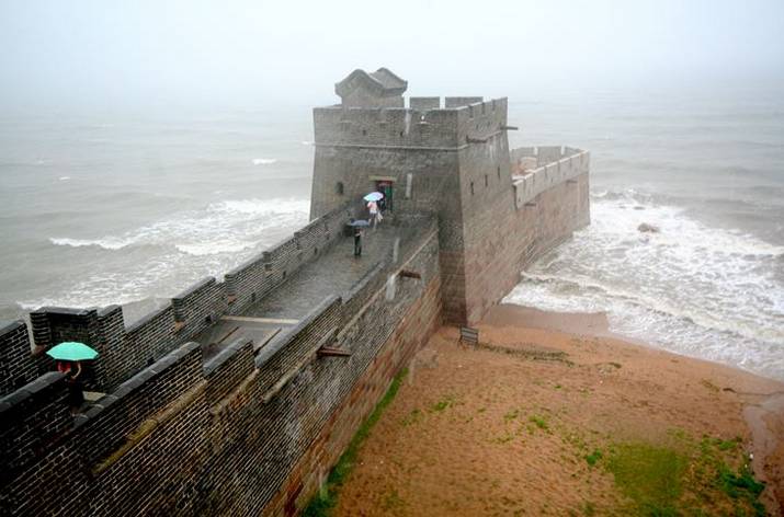 Great Wall of China at Shanhai Pass - This is where the wall meets the ocean.