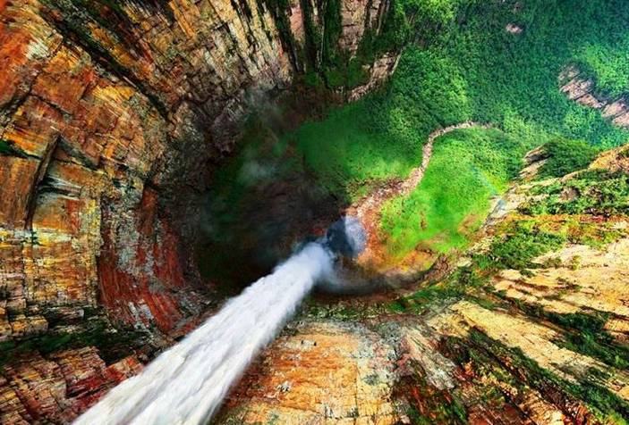 The view from Angel Falls, Venezuela.