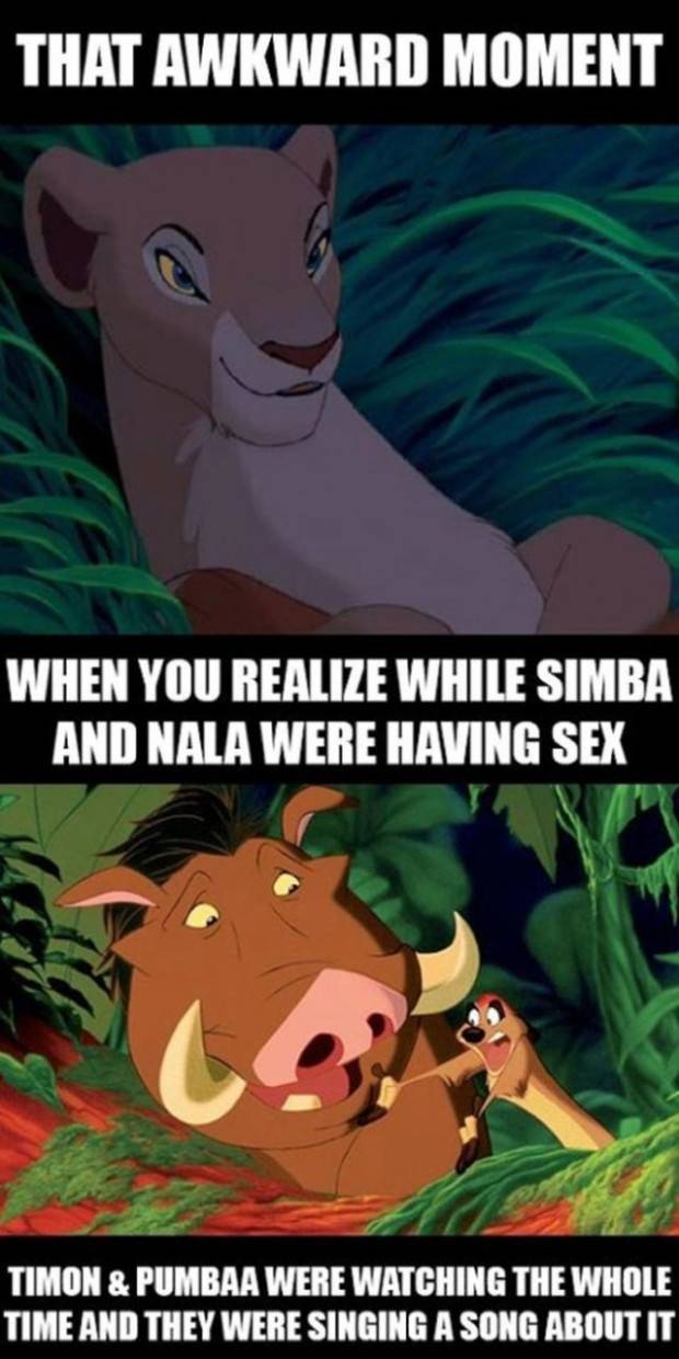 And this traumatizing realization that will forever taint The Lion King.