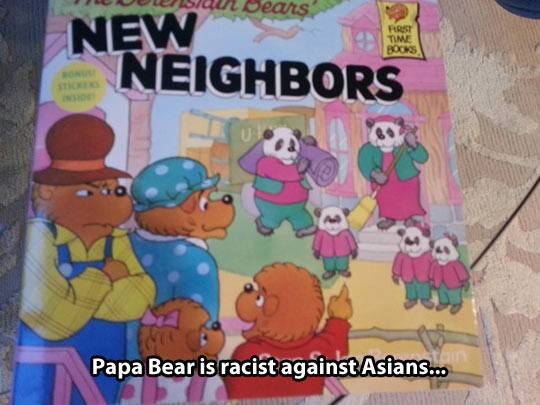 When the Berenstain Bears met their new neighbors.