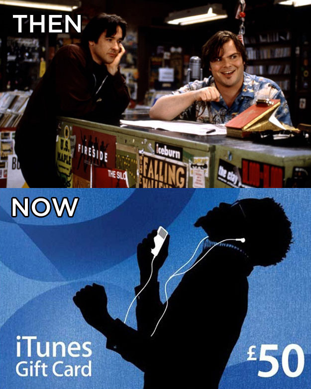 john cusack and jack black movie - Then Del Now iTunes Gift Card 450