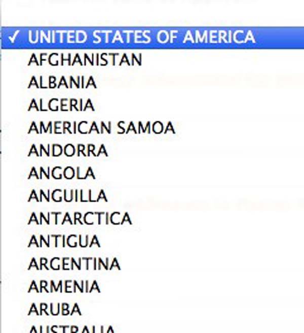 Because why wouldn't the U.S. be listed before every other country?