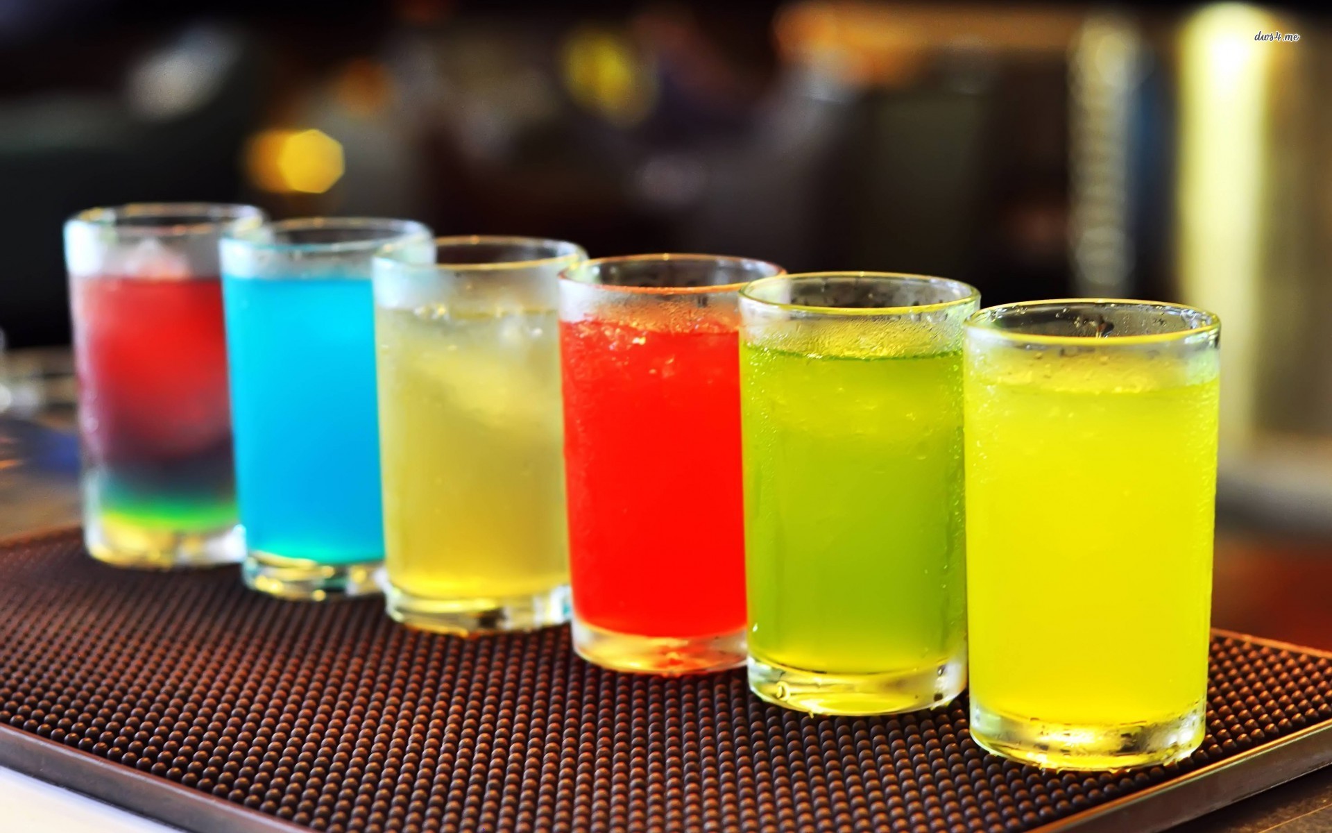 Shots. We’re not quite sure what’s in them, we don’t care, they just need to be colourful.