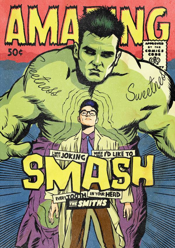 Morrissey of The Smiths as the Hulk