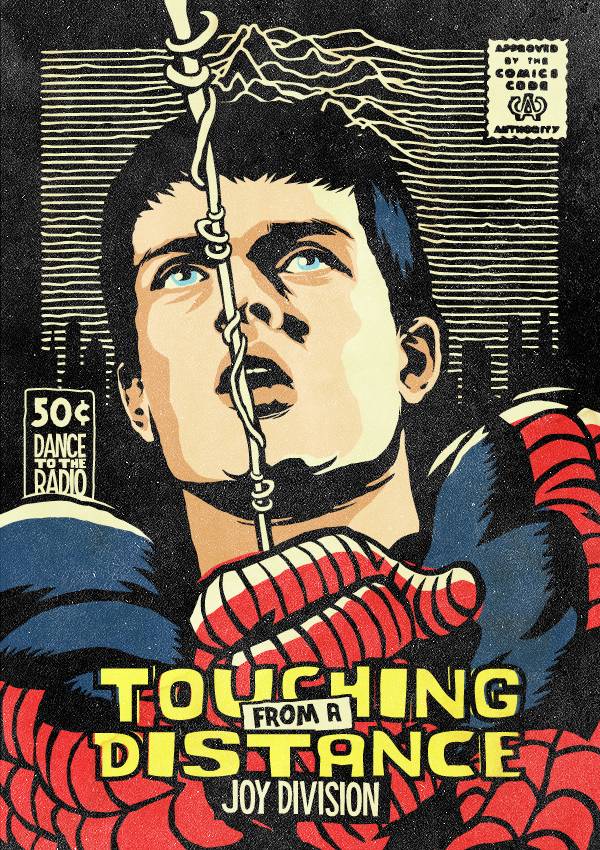Ian Curtis of Joy Division as Spiderman