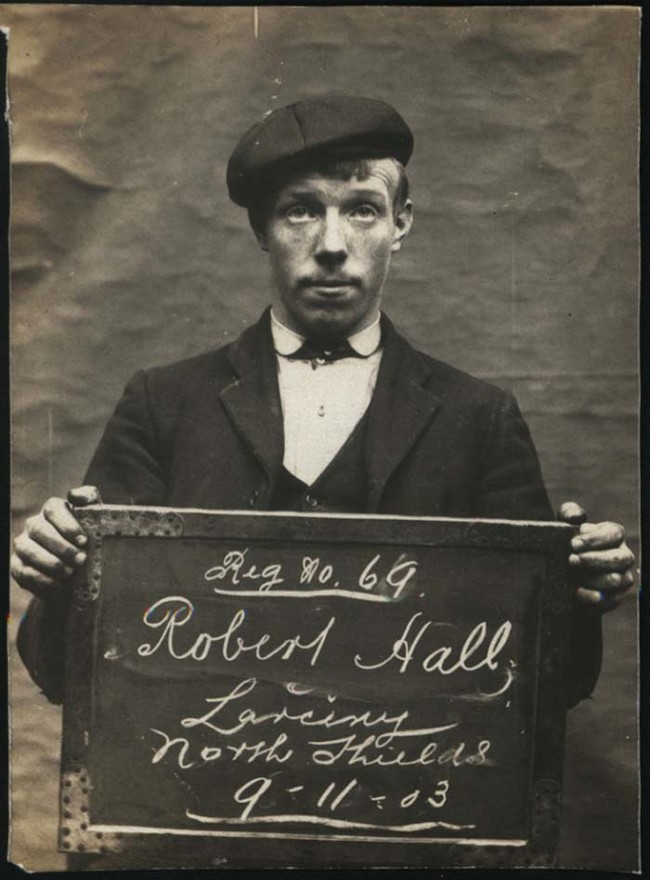 Robert Hall. Arrested for larceny.