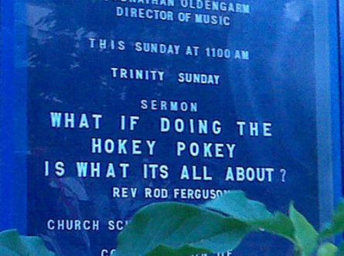 sky - Wlan Old Engarn Director Of Music This Sunday At 1100 An Trinity Sunday Sermon What If Doing The Hokey Pokey Is What Its All About ? Rev Rod Fergusos Church Sc