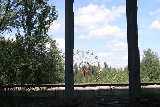 On the outskirts of the city are the remains of an old amusement park that was scheduled to open a few days after the meltdown.