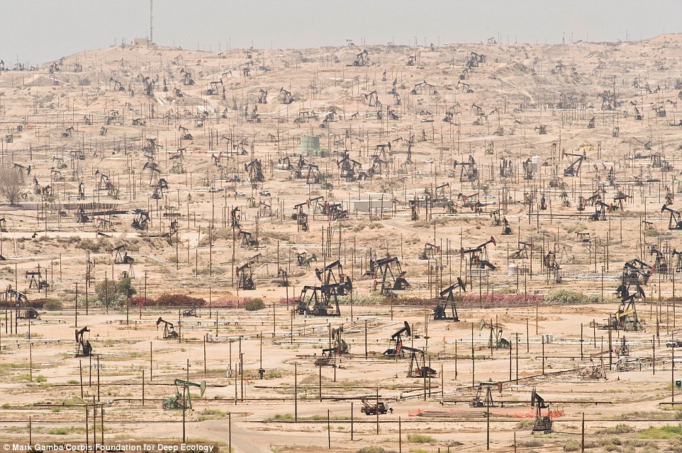 Depleting oil fields are a sign of our over-reliance on fossil fuels.