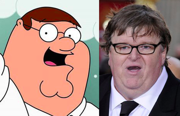 Michael Moore and Peter Griffin, Family Guy