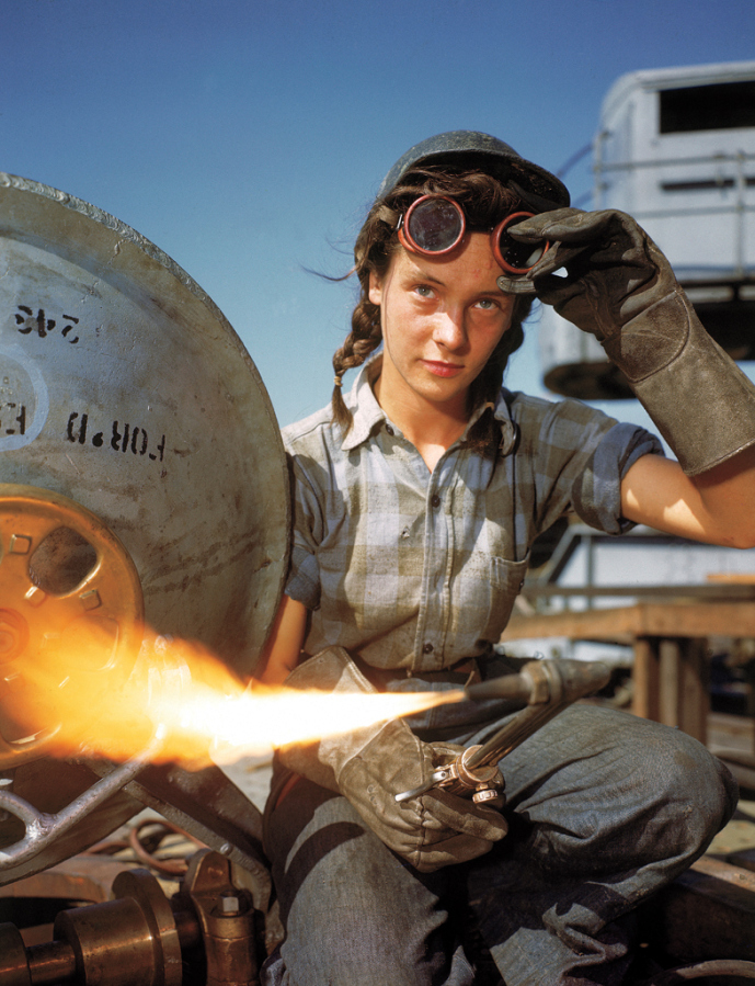 Wendy the Welder: Rosie the Riveters shipyard counterpart, 1943