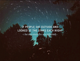 quotes about stars - If People Sat Outside And Looked At The Stars Each Night