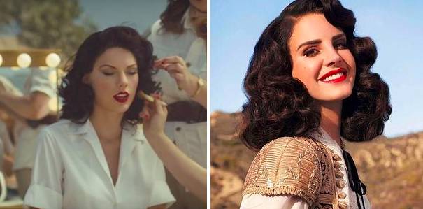 She also debuted her new music video and looked exactly like Lana Del Rey.