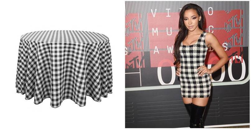 Tinashe was doing her best to resemble a picnic table cloth.