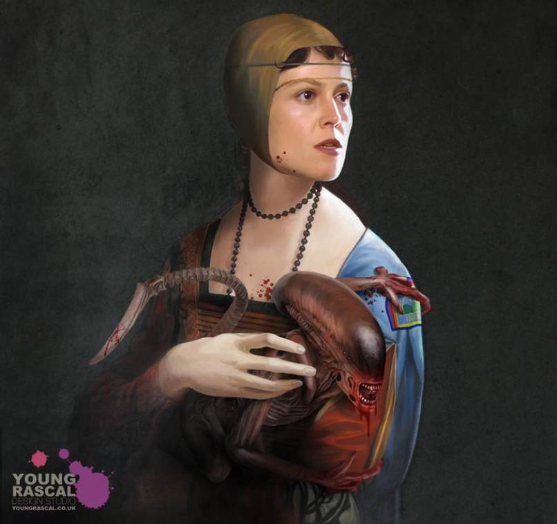 This Artist Blends Classic Paintings...