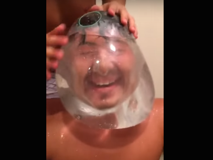 Condom Challenge:

If the Condom Challenge was a science experiment, it would be written as follows;

Aim: Make people on Facebook laugh out loud hysterically, obtaining popularity amongst my social group, all with the possibility of finding worldwide fame from such an entertaining viral video.

Method: Fill a condom (preferably unused) up with water, tie a knot in the end and drop it on somebody’s head. As the condom covers the cranium of your partner, laugh and point.

Conclusion: It really wasn’t that funny. Ridiculous, actually… So let’s never do it again.