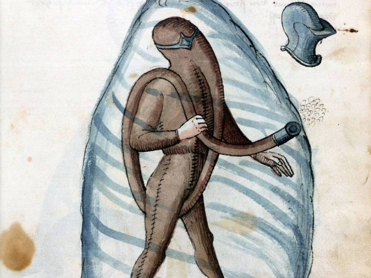 medieval diving suit