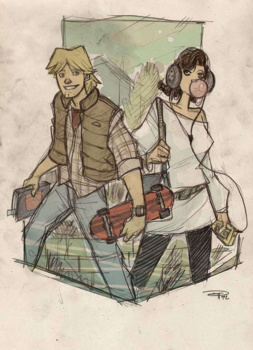 Luke and Leia.