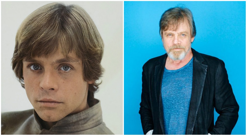 Mark Hamill (Luke Skywalker) – 1980 and 2015