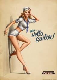 pin up - Well Hello, Sailor!