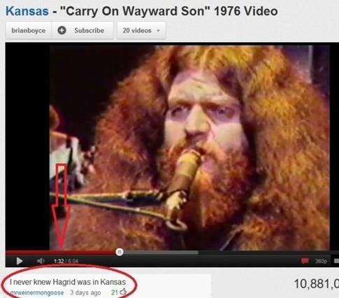 kansas memes - Kansas "Carry On Wayward Son" 1976 Video brianboyce Subscribe 20 videos I never knew Hagrid was in Kansas wiemongoose 3 days ago 216 10,881,