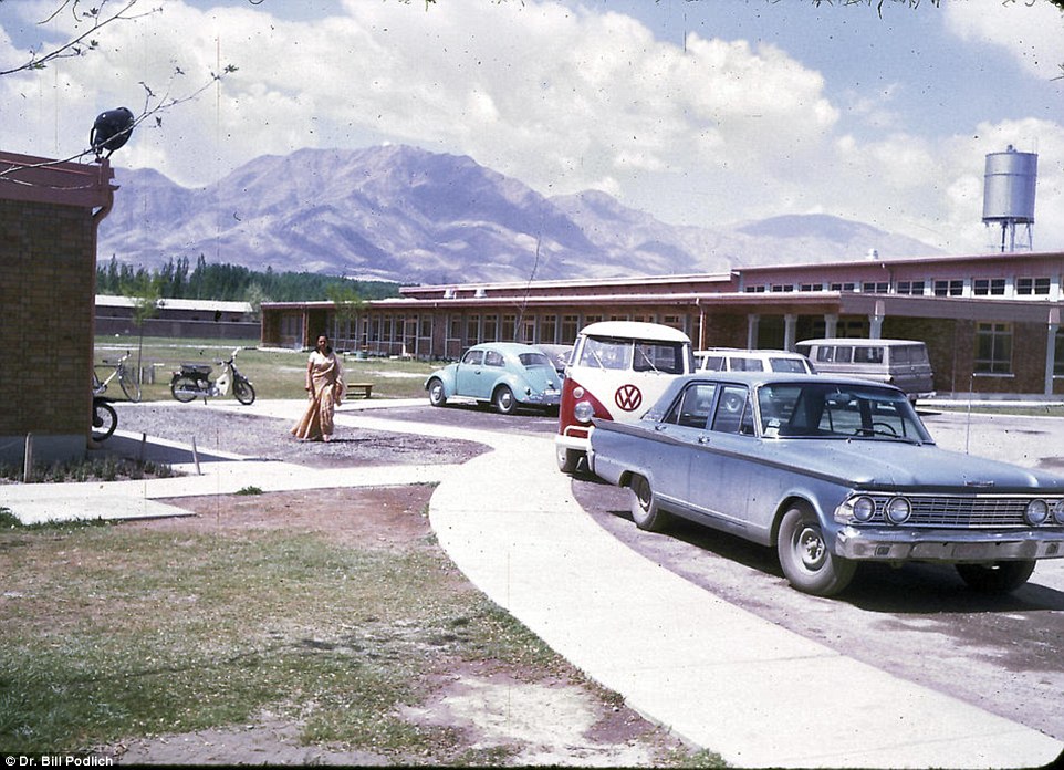 car park of the American International School of Kabul
