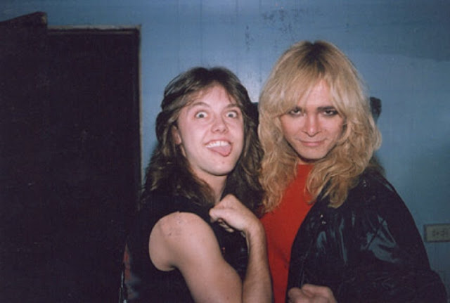 metallica 80s backstage