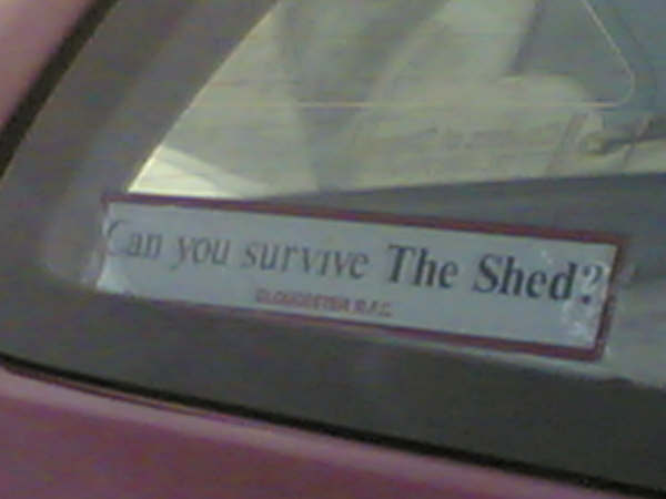 I saw this on a car, I have no idea what makes the shed so dangerous?!