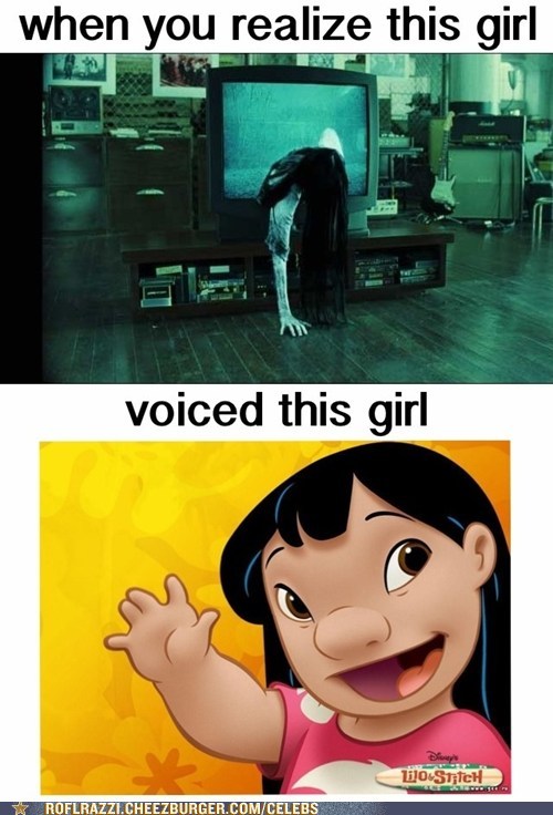childhood ruined facts - when you realize this girl voiced this girl LoStitch Roflrazzi.Cheezburger.ComCelebs