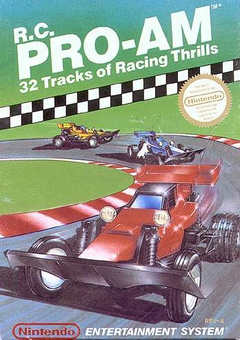 best selling SNES games  - rc pro am nes box art - R.C. ProAm 32 Tracks of Racing Thrills Nintendo Hala Reya Nintendo Entertainment System