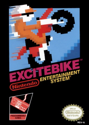best selling SNES games  - excitebike nes - Excitebike Nintendo Entertainment System Ihii Oficial Nintendo Seal Programmable Series RevA