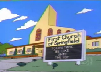 The Church Of Springfield Marquee Gags