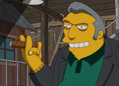 Fat Tony AKA Marion Anthony D'Amico AKA William Williams - First Appearance, Bart the Murderer, on October 10, 1991 - Voice by Joe Mantegna as well as Phil Hartman for one episode, A Fish Called Selma