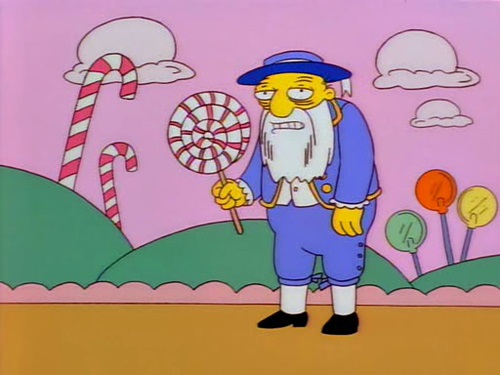 Jasper AKA Jasper Beardly - First Appearance, Homer's Odyssey, on January 12, 1990 - Voiced by Harry Shearer