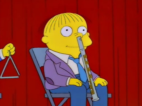 Ralph Wiggum AKA Ralphie - First Appearance, Simpsons Roasting on an Open Fire, on December 17, 1989 - Voiced by Nancy Cartwright