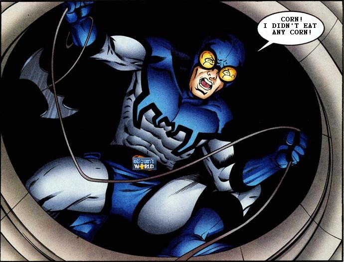 Blue Beetle AKA Ted Kord owns KORD Industries. He's also got a video game company with his superhero pal, Booster Gold. How good is KORD Industries? Its a subsidiary of Wayne Enterprises.