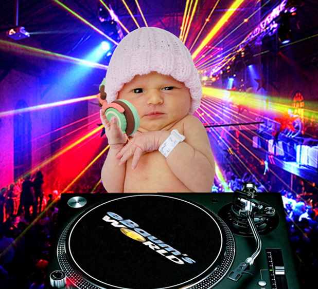 Baby DJing