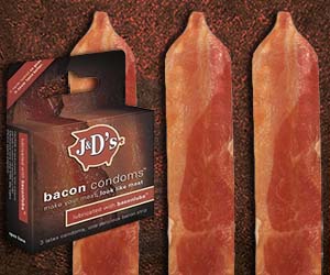 Bacon condoms... What?