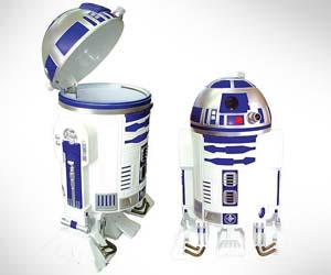 R2-D2 trash can.