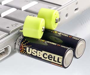 Batteries that charge via USB ports