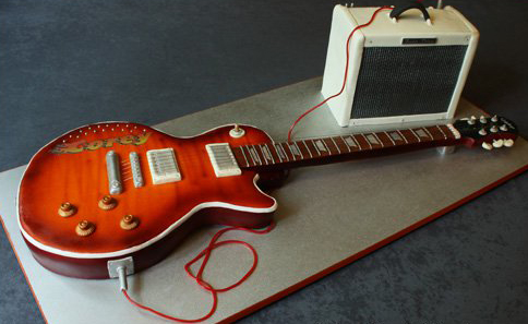 awesome guitar cake